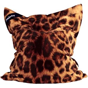 Jumbo Bag Coussin geant d'interieur en velours imprime Leopard