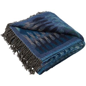 Madura Plaid en Laine Indigo 140x200 cm