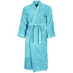 Sensei Maison Peignoir col kimono en coton Bleu Turquoise L