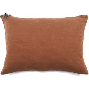 Lo de Manuela L'ESSENTIEL - Coussin Lin pur lave Terre cuite 50x70