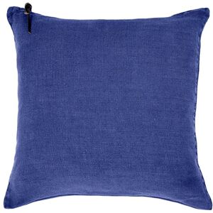 Lo de Manuela L'ESSENTIEL - Coussin Lin pur lave Bleu 45x45