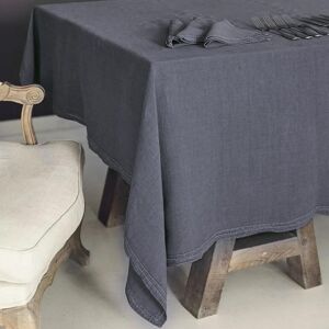 Lo de Manuela Nappe Lin pur lave Bleu Pierre 250x250