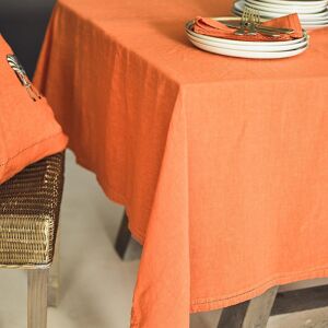 Lo de Manuela Nappe Lin pur lave Orange 180x300