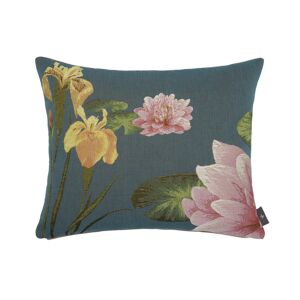 ART Coussin giverny iris et nympheas made in france bleu 38x48