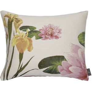 ART Coussin giverny iris et nympheas made in france blanc 38x48