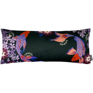 ART Coussin imprime les poissons koï made in france violet 22x58