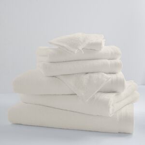 Home Bain Drap de bain uni et colore coton creme 150x100