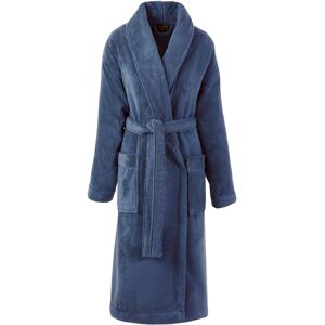 Le Jacquard Francais Peignoir en coton bleu orient M