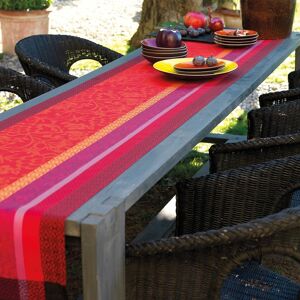 Le Jacquard Francais Chemin de table en coton gariguette 55 x 150