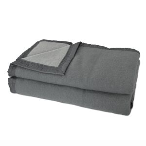 Home Maison Couverture en 100% pure laine vierge 500g/m² gris anthracite 220x240