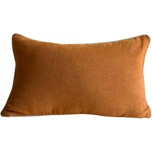 Gabrielle Paris Housse de coussin en lin marron caramel 40x65