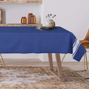 Febronie Nappe rectangulaire coton 150x250 bleu grec