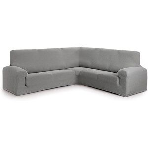 Eysa Housse de canape en coin 3+1 places gris clair 450 cm