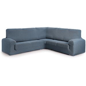 Eysa Housse de canape en coin 3+1 places bleu 450 cm