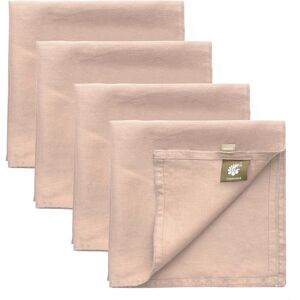 Febronie Serviettes de table (x4) lin lave 45x45 rose