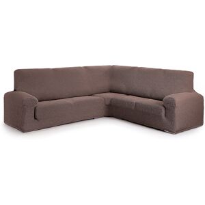 Eysa Housse de canape en coin 3+2 places marron 600 cm