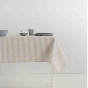 Mint Nappe en lin gris imprimee avec traitement anti-taches 140x240 cm