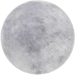 Homie Living Tapis de bain rond en microfibre antiderapant gris 90 D