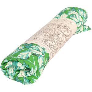 Vent de Boheme Nappe grand format en coton imprime fleuri vert 140x235