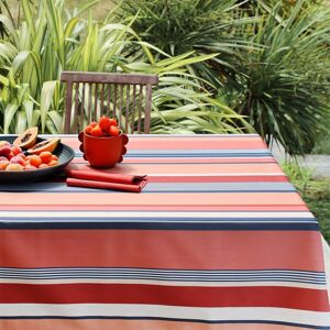 Maison Jean-Vier Nappe enduite coton Rouge 160x250 cm