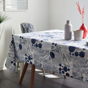 Nydel Nappe en coton enduit acrylique bleu 160x250 cm