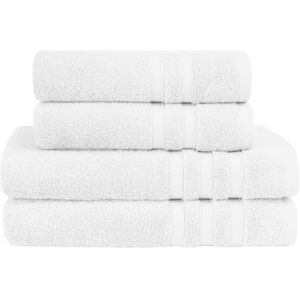 Sensei Maison Ensemble de bain 4 pieces en coton/modal Blanc