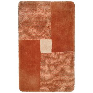 Homie Living Tapis de bain microfibre tres doux motif terracotta 60x100