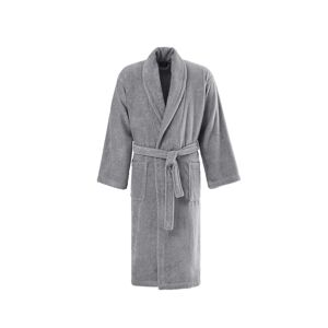 Sensei Maison Peignoir col chale en coton bio Gris Perle M