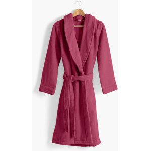 Carre Blanc Peignoir femme coton moelleux rouge