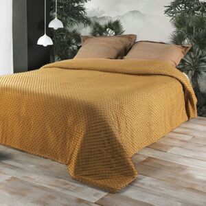 Linder Dessus de lit polyester moutarde 180x240cm