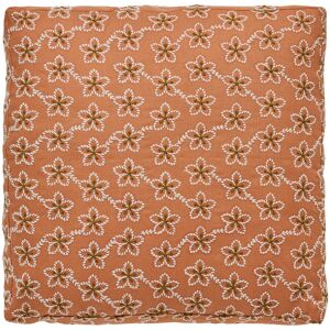 Alexandre Turpault Housse de coussin en lin orange 45x45