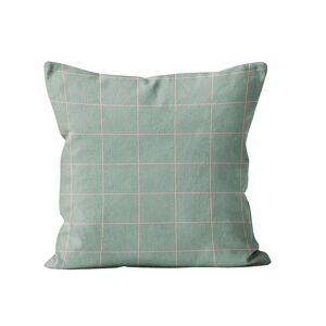 Coast And Valley Coussin a carreaux velours Vert 60x60cm