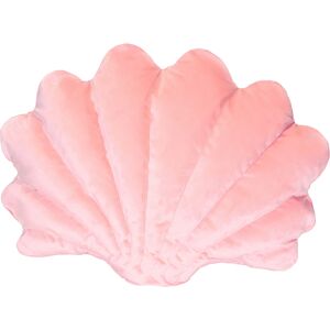 MX HOME Coussin coquillage en velours rose poudre