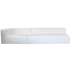 MX HOME Housse Coton lave blanc pour canape-Taille 4/5 places