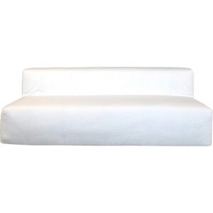 MX HOME Housse Coton lave blanc pour canape-Taille 3 Places banquette