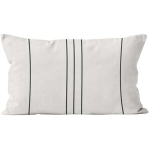 Coast And Valley Coussin motif en velours blanc 40x67cm