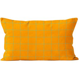 Coast And Valley Coussin motif velours orange vert 40x67cm