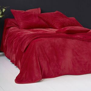 Becquet Jete de lit 270x245 rouge brique en polyester