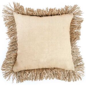 Bazar Bizar Coussin en jute et raphia naturel 60x60