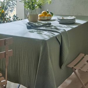 Becquet Nappe 130x300 vert kaki en coton - Publicité