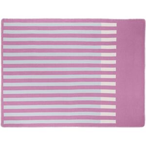 noo.ma Plaid en coton rayé, lilas - Publicité noo.ma Plaid en coton rayé, lilas - Publicité