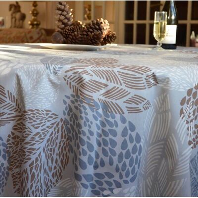 Fleur de Soleil Nappe enduite beige ovale 160 x 200 cm - Publicité Fleur de Soleil Nappe enduite beige ovale 160 x 200 cm - Publicité