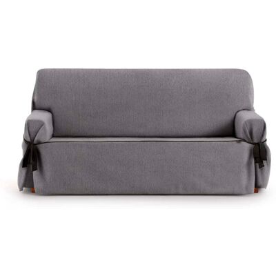 Eysa Housse de canapé 3 places avec des rubans gris foncé 180 - 230 cm - Publicité Eysa Housse de canapé 3 places avec des rubans gris foncé 180 - 230 cm - Publicité
