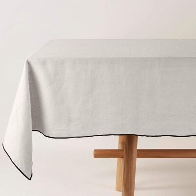 Madura Nappe carrée en lin beige 170x170 cm - Publicité Madura Nappe carrée en lin beige 170x170 cm - Publicité