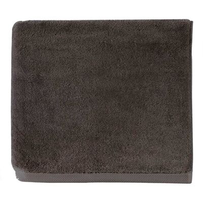 Alexandre Turpault Drap de bain en coton gris graphite 100x160 - Publicité Alexandre Turpault Drap de bain en coton gris graphite 100x160 - Publicité