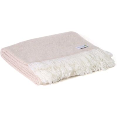 Les jardins de la comtesse - Diamond motif - Camel - Throw blanket - Publicité Les jardins de la comtesse - Diamond motif - Camel - Throw blanket - Publicité