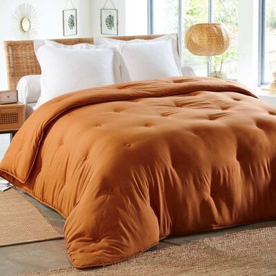 Becquet Couette légère en polyester marron noisette 240x220cm - Publicité Becquet Couette légère en polyester marron noisette 240x220cm - Publicité