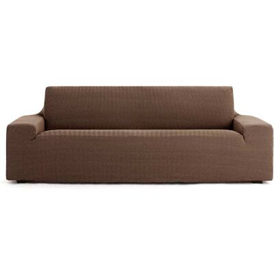 Eysa Housse de canapé 3 places extensible marron 180 * 230 cm - Publicité Eysa Housse de canapé 3 places extensible marron 180 * 230 cm - Publicité