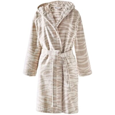 Anne de Solène Peignoir coton beige xs - Publicité Anne de Solène Peignoir coton beige xs - Publicité