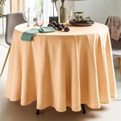 Becquet Nappe en polyester beige sable 180x285cm - Publicité Becquet Nappe en polyester beige sable 180x285cm - Publicité